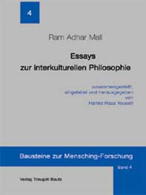 cover image of Essays zur interkulturellen Philosophie